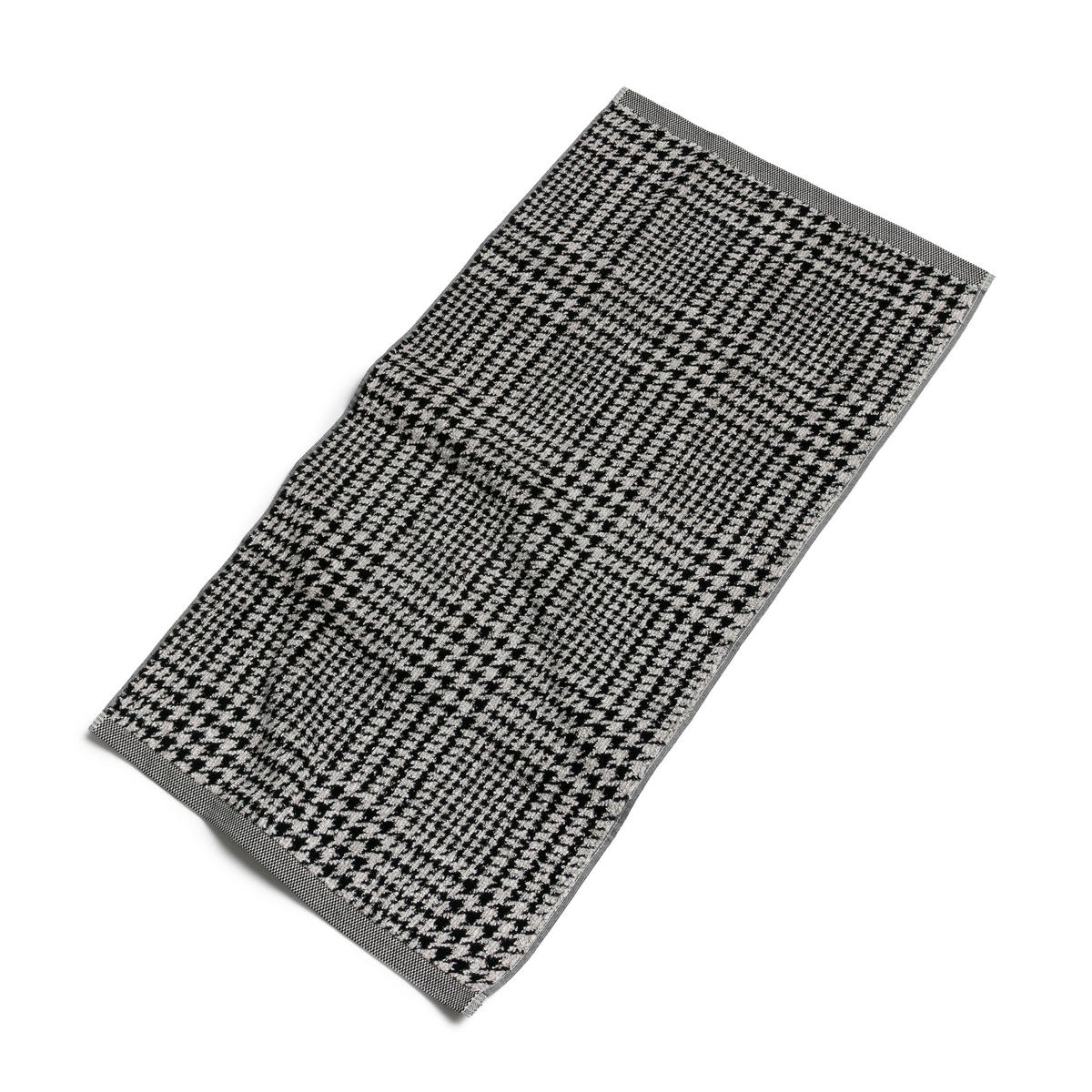 HANDTUCH BROOKLYN - Schwarz/Naturfarben, Textil (50/100cm) - MÖVE