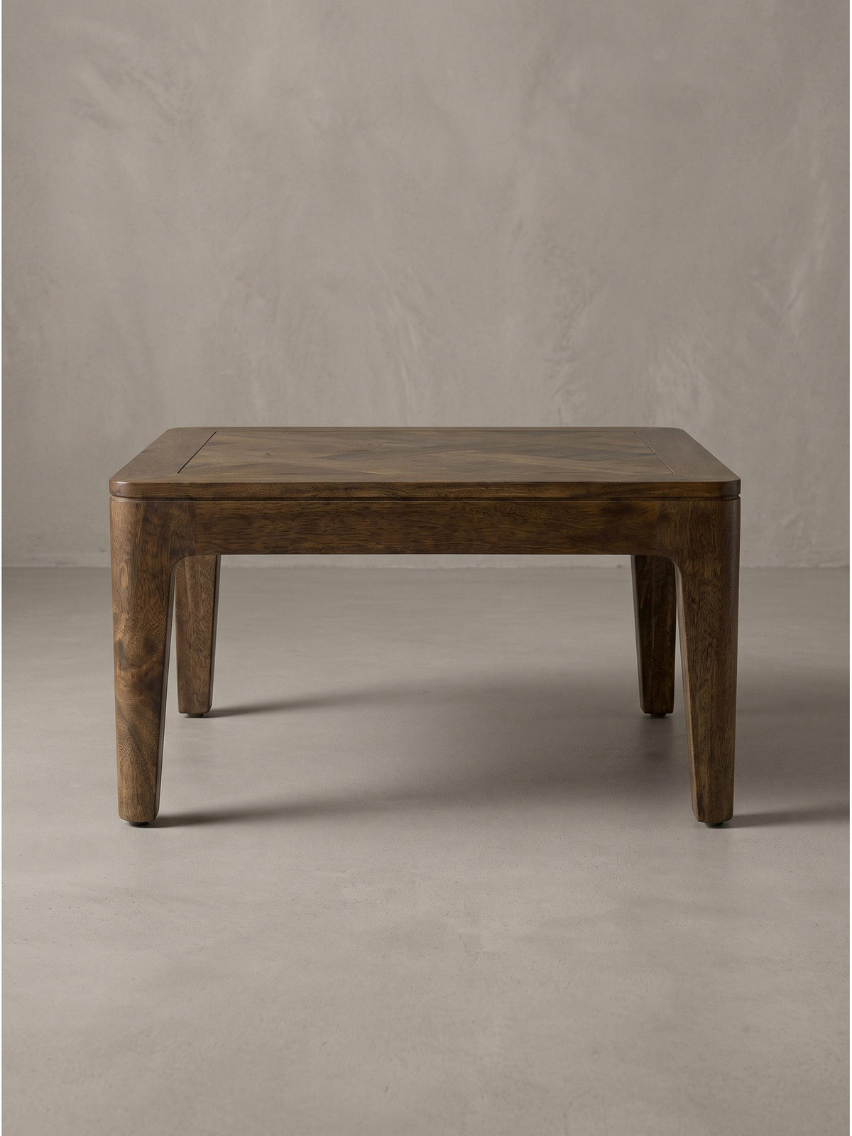 SOFATISCH LOIRE, Mango Massivholz, handgefertigt, Nussbaum-Mango, 60 x 60 x 32 cm - Braun, Mangoholz/Holz (60/60/32cm) - KADIMA DESIGN