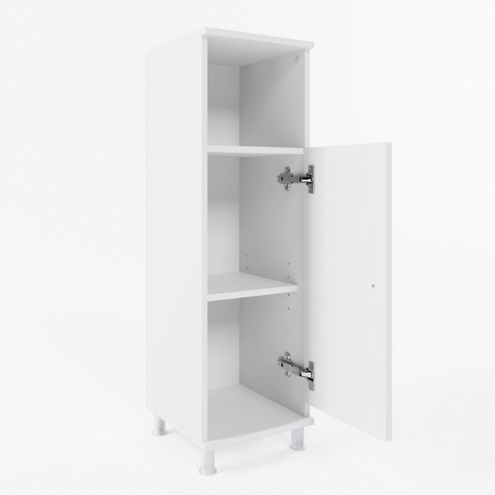 MIDISCHRANK Fynn Weiß 30 x 95 cm - Weiß, Holzwerkstoff (30/95/30cm) - Vicco