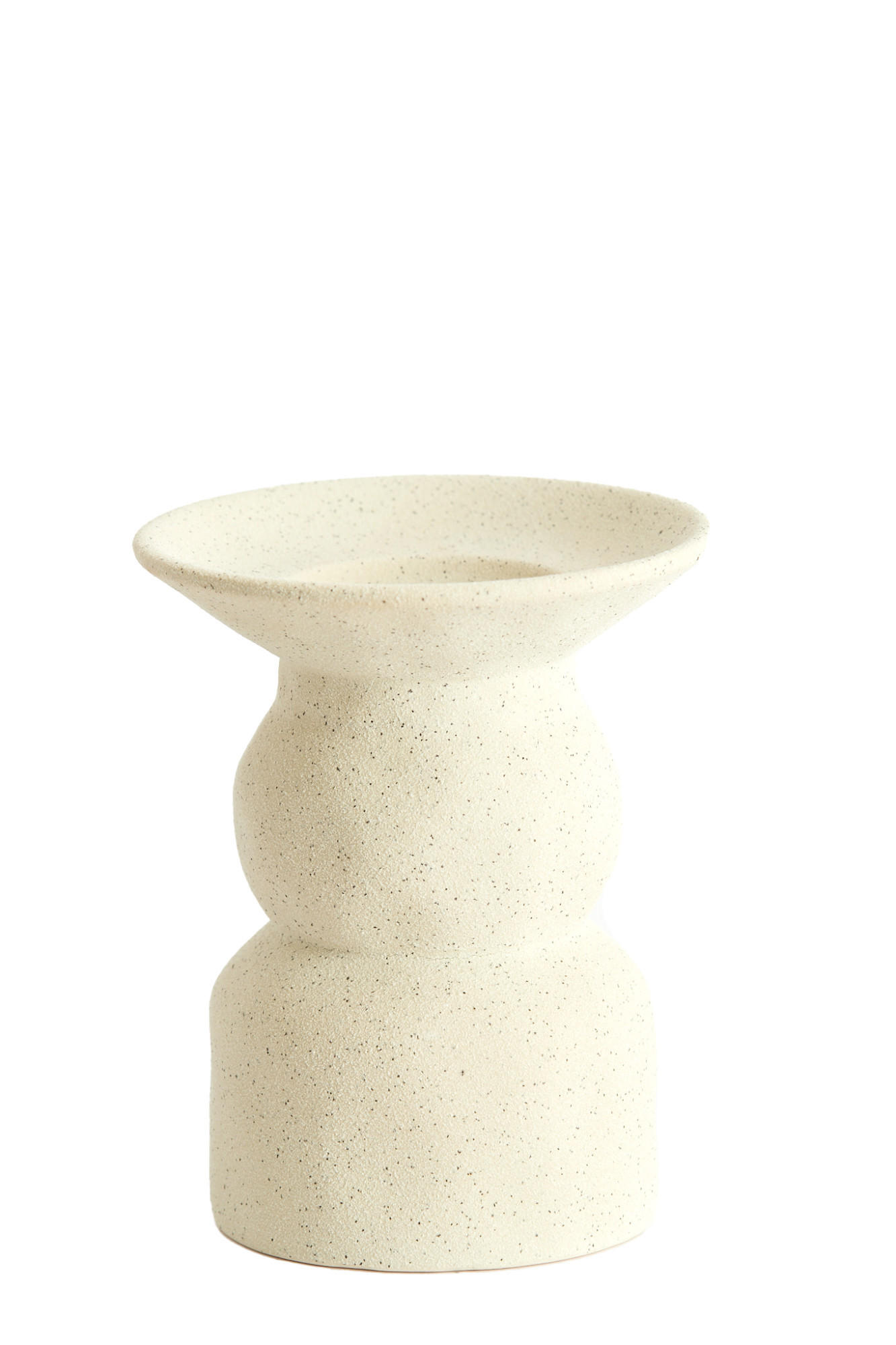 KERZENHALTER Atrani Weiß Ø12,5/15 cm - Weiß, Keramik (12.5/15/12.5cm) - Light & Living