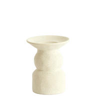 KERZENHALTER Atrani Weiß Ø12,5/15 cm - Weiß, Keramik (12.5/15/12.5cm) - Light & Living