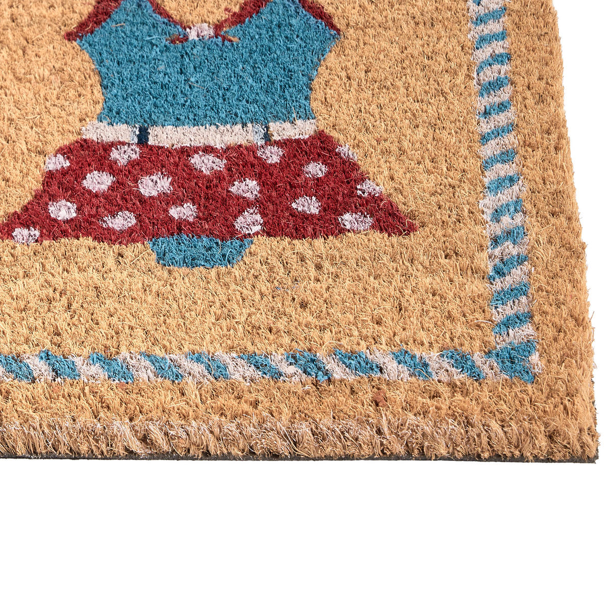 FUSSMATTE Naturfarben 40/60 cm Kokosfasern Makati - Naturfarben, Textil (40/60cm) - Beliani