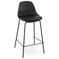 BARHOCKER COOKIE Mini schwarz - Schwarz/Weiß, Metall (41/86/41cm) - Légia Home