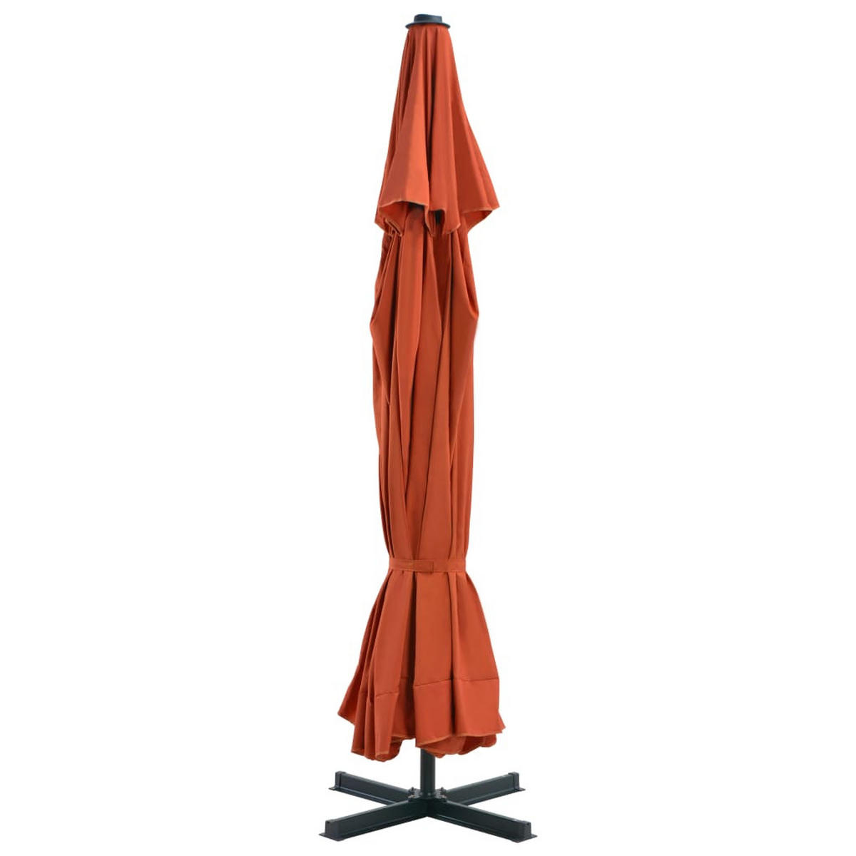 SONNENSCHIRM Aluminium-Mast 500 Cm Terrakotta-Rot - Braun, Textil (500/500cm) - vidaXL