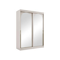 SCHIEBETÜRENSCHRANK Modin 150 - Kaschmir/Goldfarben, Holzwerkstoff/Kunststoff (150/216/65cm) - MIRJAN24