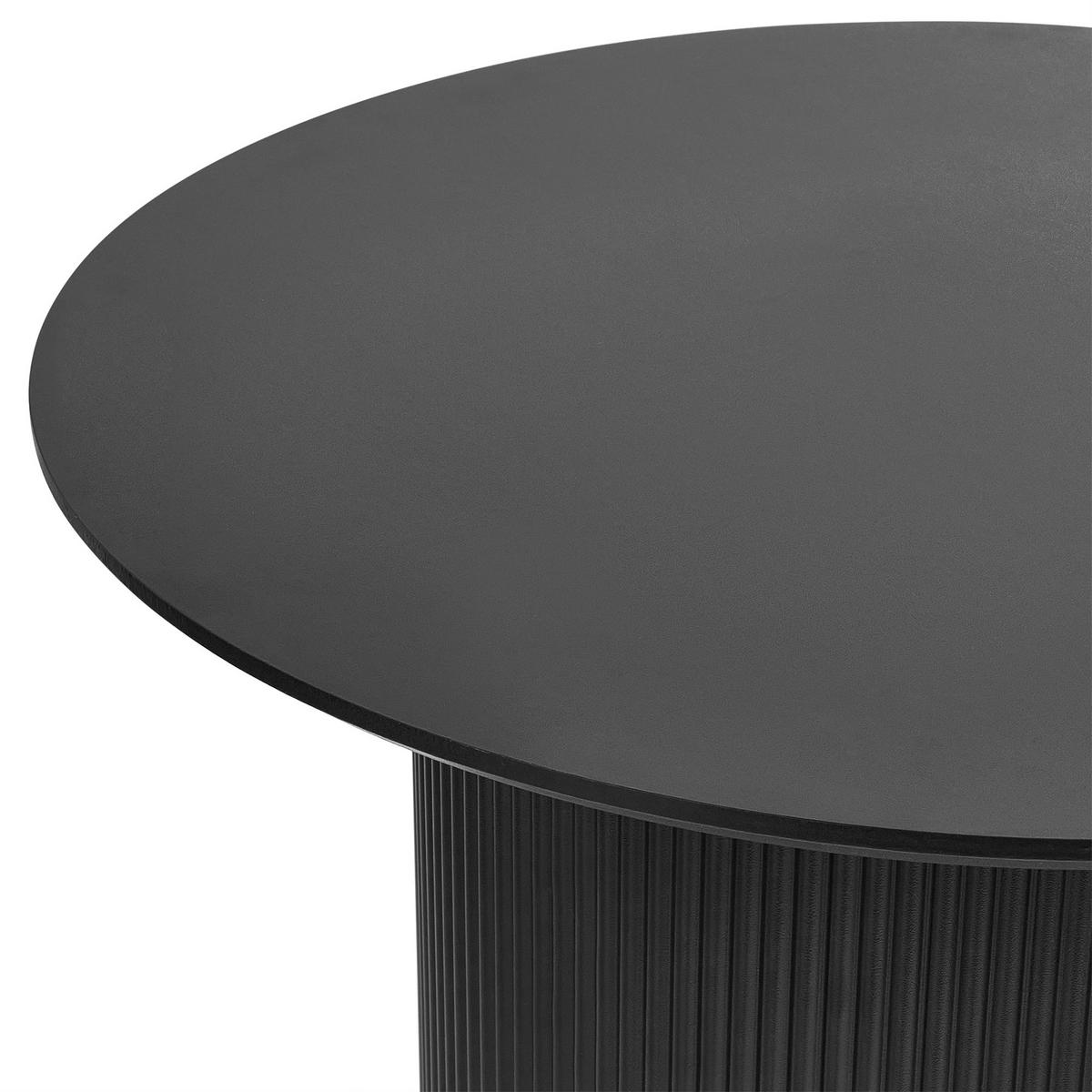 COUCHTISCH Schwarz Leona - Schwarz, Holzwerkstoff (70/70/43cm) - Beliani
