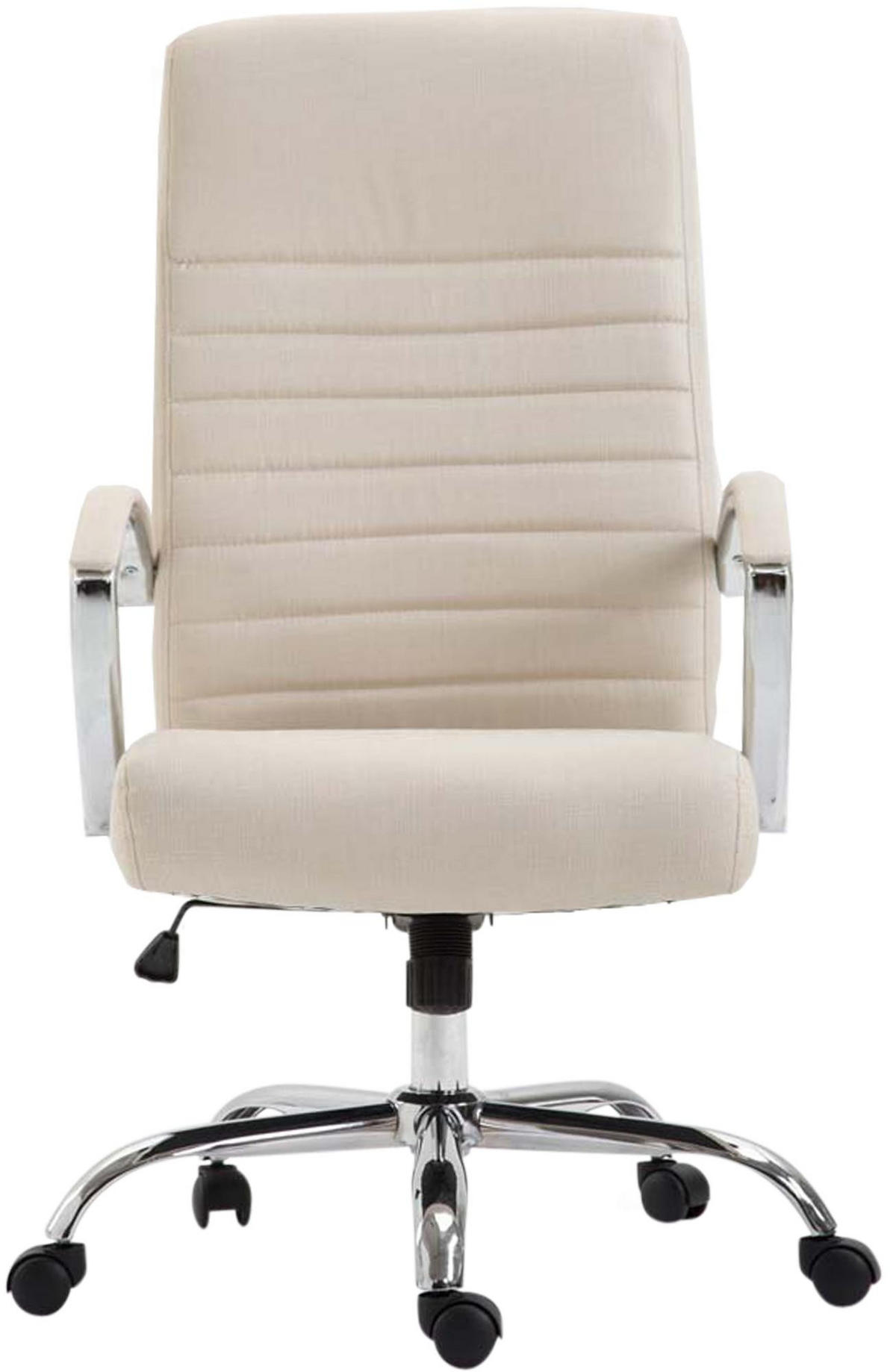 CHEFSESSEL Stoff Creme - Creme, Textil/Metall (60/110/68cm) - CLP