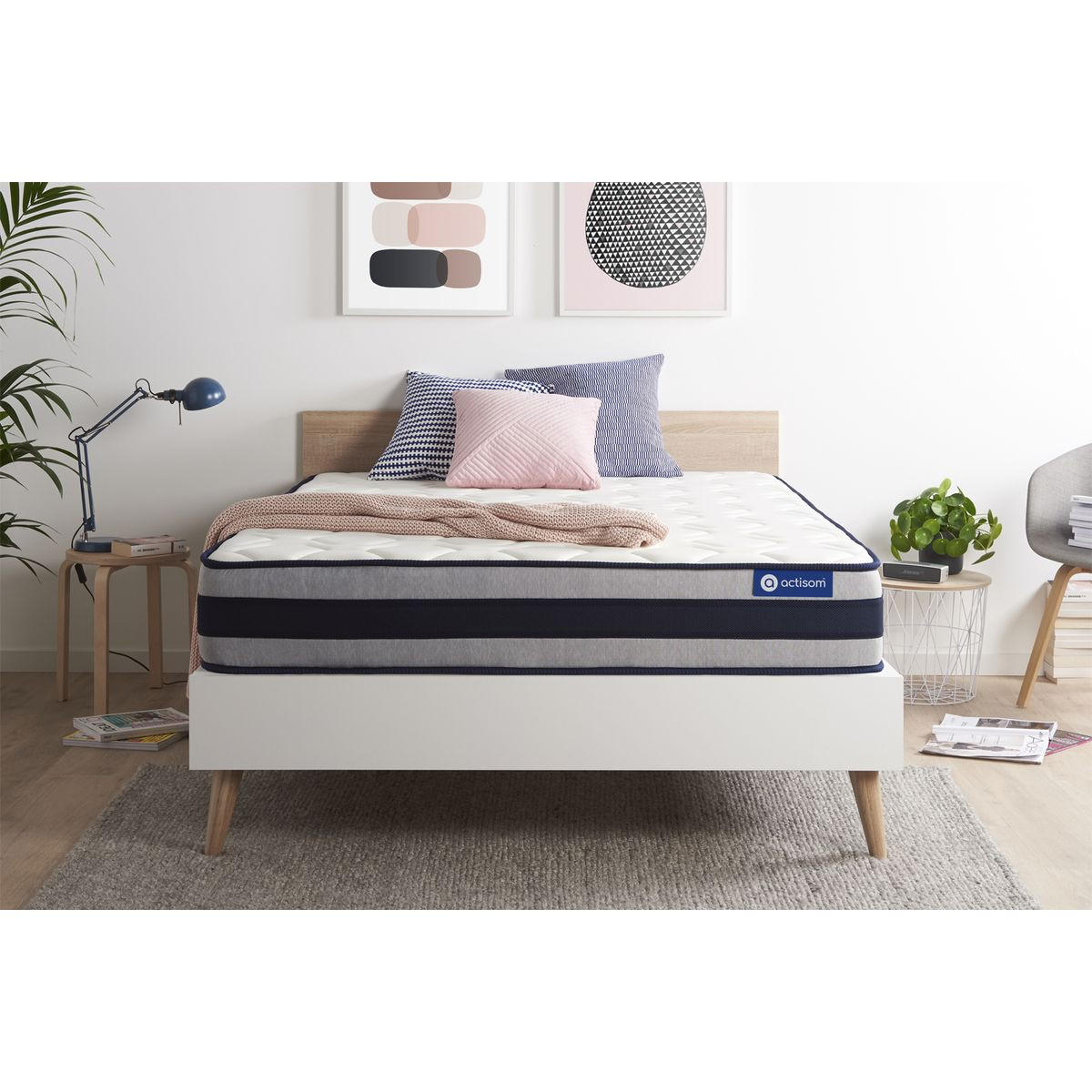 MATRATZE Actilatex ergo Latex und Memory-Schaum 150 x 190 cm h3 - Weiß, Textil (150/190cm) - ACTISOM