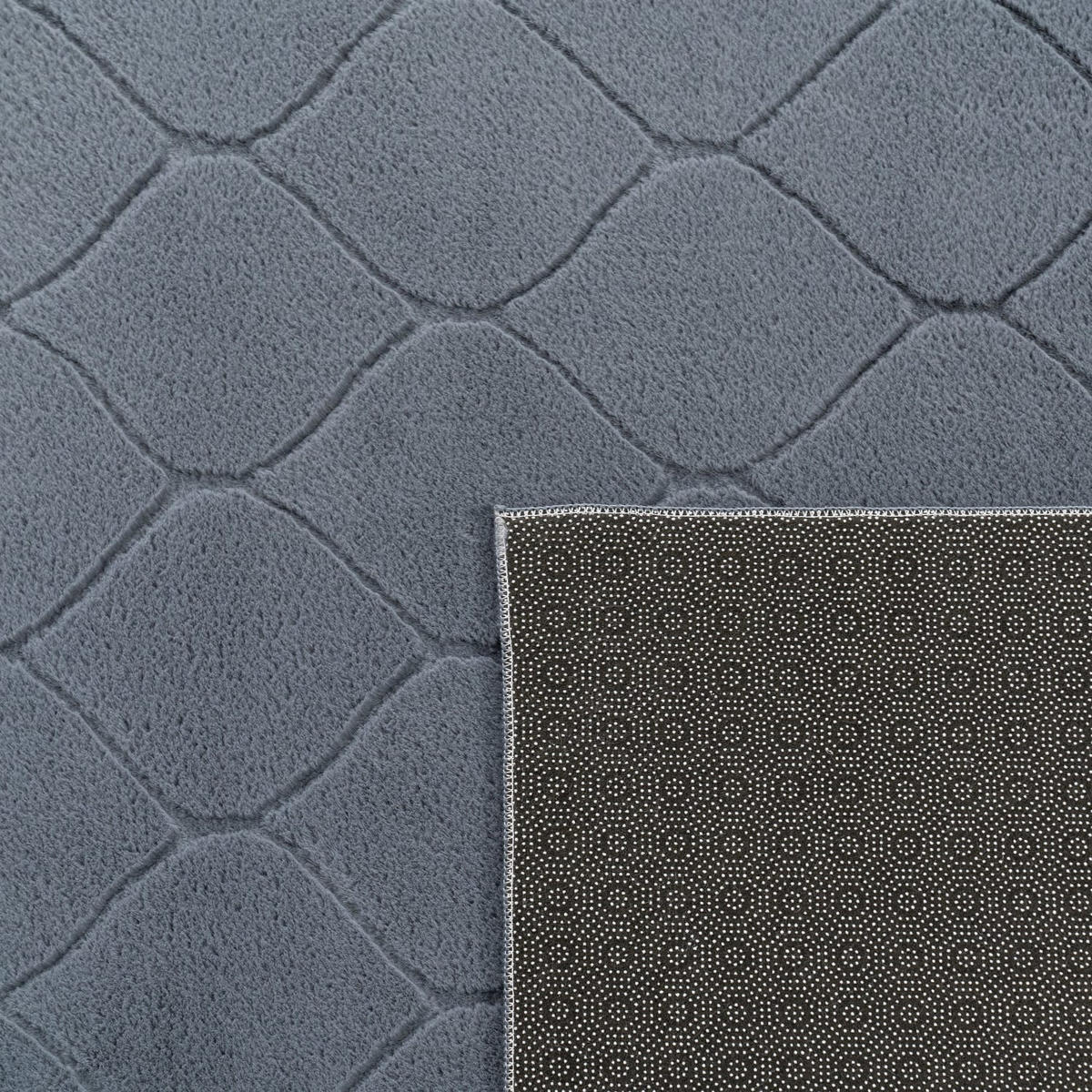 KURZFLORTEPPICH 60/100 cm Lelystad 522 - Anthrazit, Kunststoff (60/100cm) - Paco Home