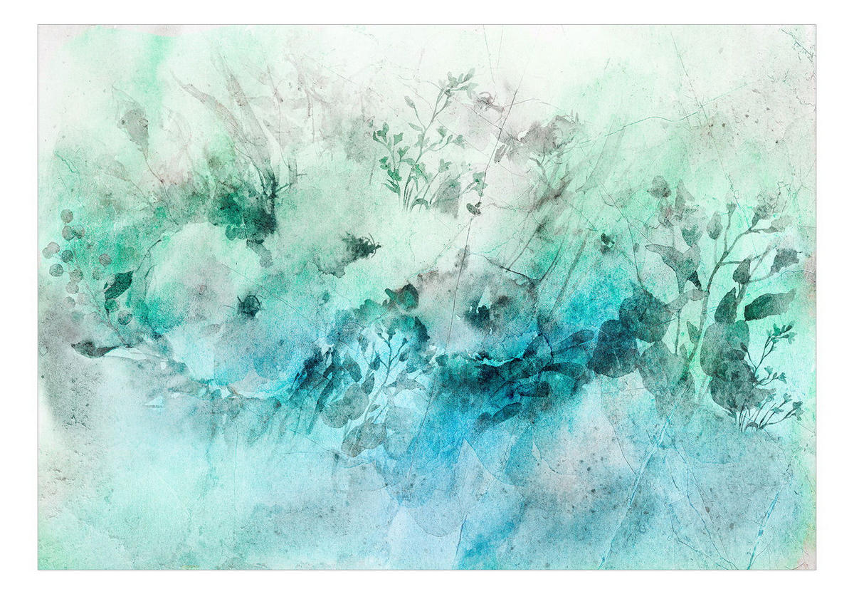 SELBSTKLEBENDE FOTOTAPETE Blau 98/70 cm - Blau/Grün, Kunststoff/Textil (98/1cm) - KUNSTLOFT
