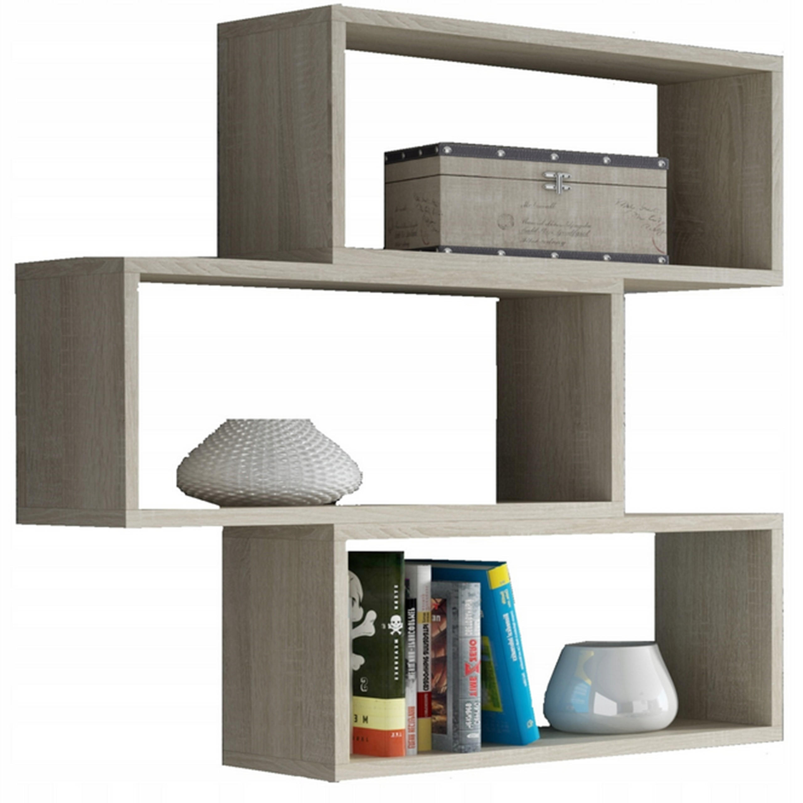 WANDREGAL Adam 3 Regalwürfel Sonoma Eiche 65/21/93 cm - Sonoma Eiche, Holzwerkstoff (65/93/21cm) - Matkam Möbel