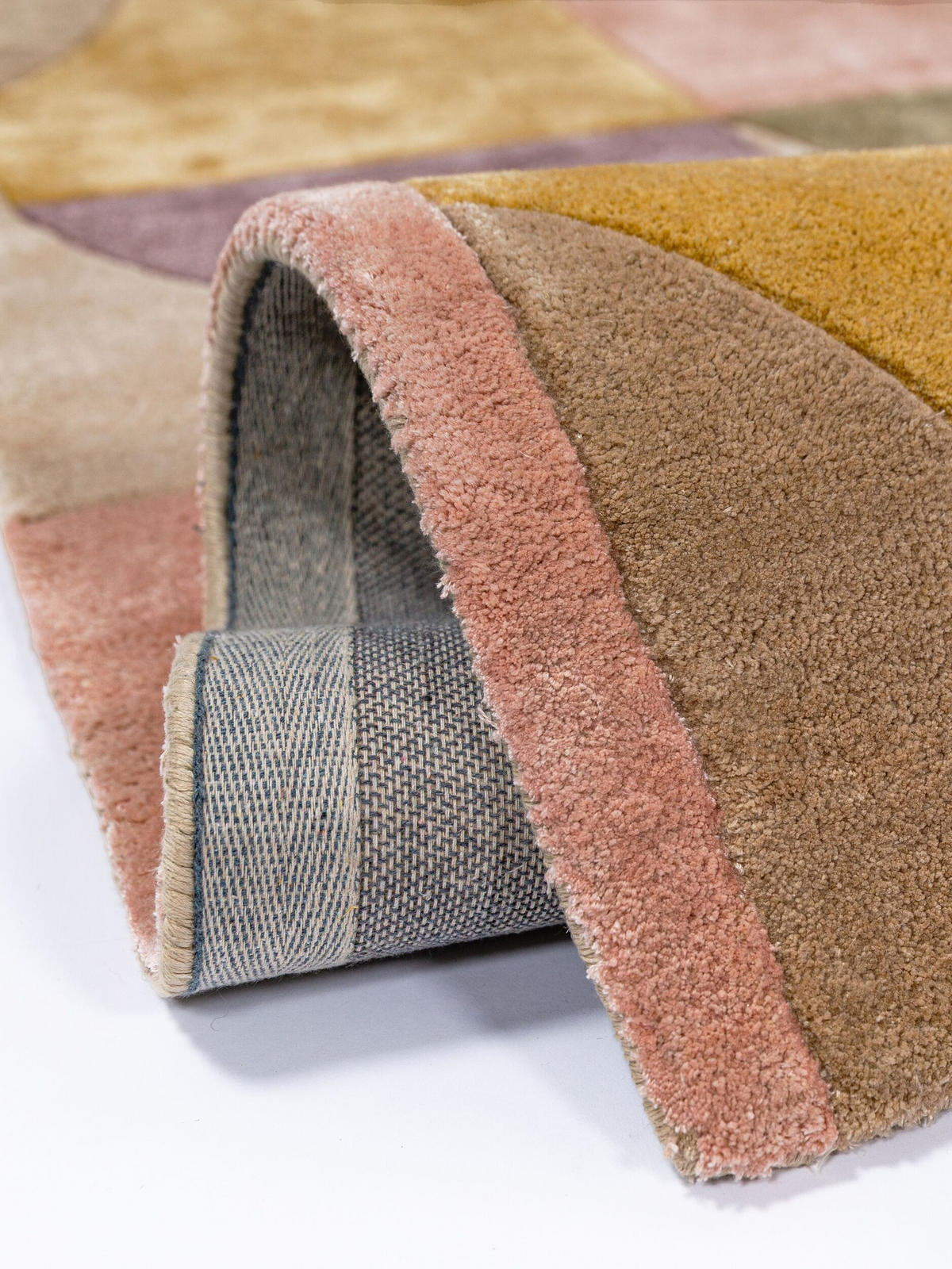 TEPPICH Kurzflor, handgetuftet, EVENLODE, in Multi, Bogenformen, 160 x 230 cm - Multicolor, Textil (160/230cm) - KADIMA DESIGN