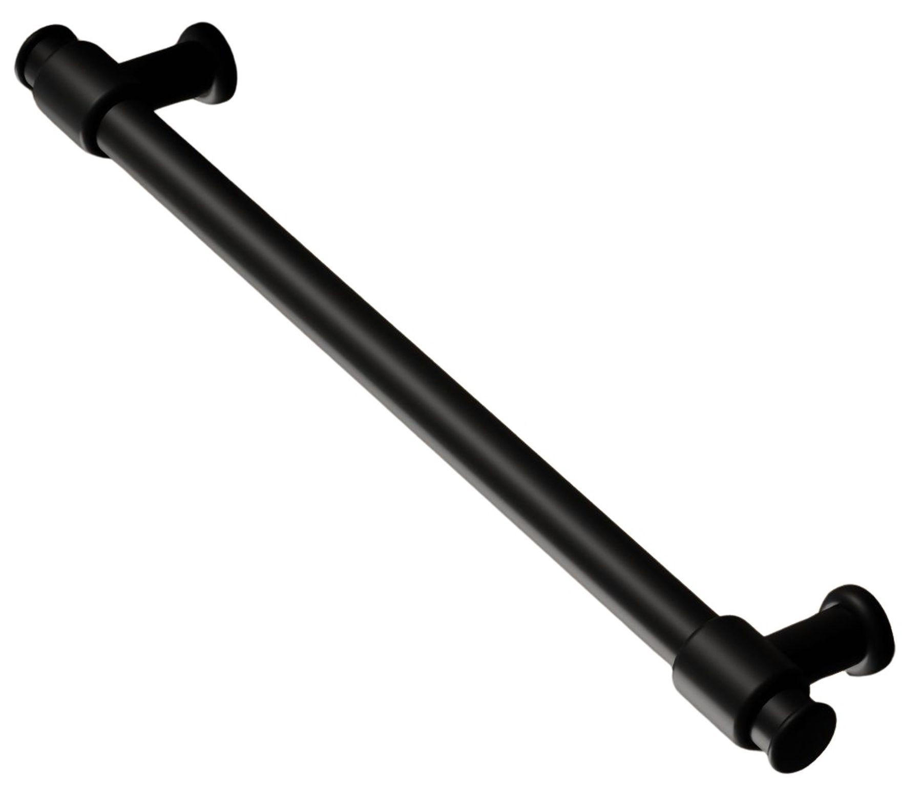 MÖBELGRIFF BA 160mm, Küchengriff Schwarz matt, Schrankgriff modern - Schwarz, Metall (1.2/3/19cm)