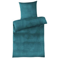 WINTER-BETTWÄSCHE 135x200 Cashmere-Touch Warmer Winter Bettbezug Kuschelig Petrol - Petrol, Textil (135/200cm) - Carpe Sonno