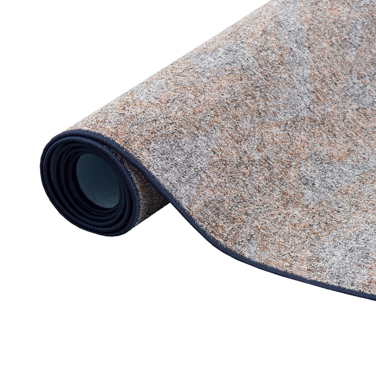 SCHLINGENTEPPICH MEMORY MELIERT - Blau/Grau, Textil (100/400cm) - Snapstyle