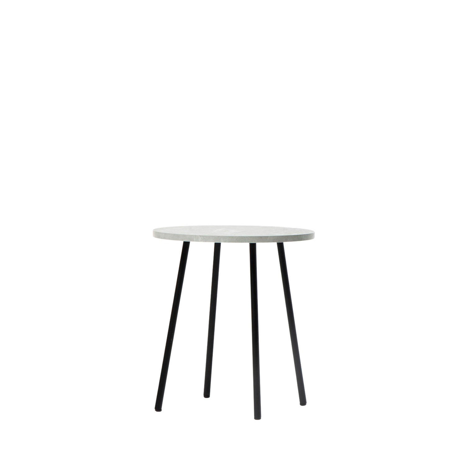 BEISTELLTISCH Siena Schwarz 45 cm x 50 cm - Schwarz, Holzwerkstoff (45/45/50cm)