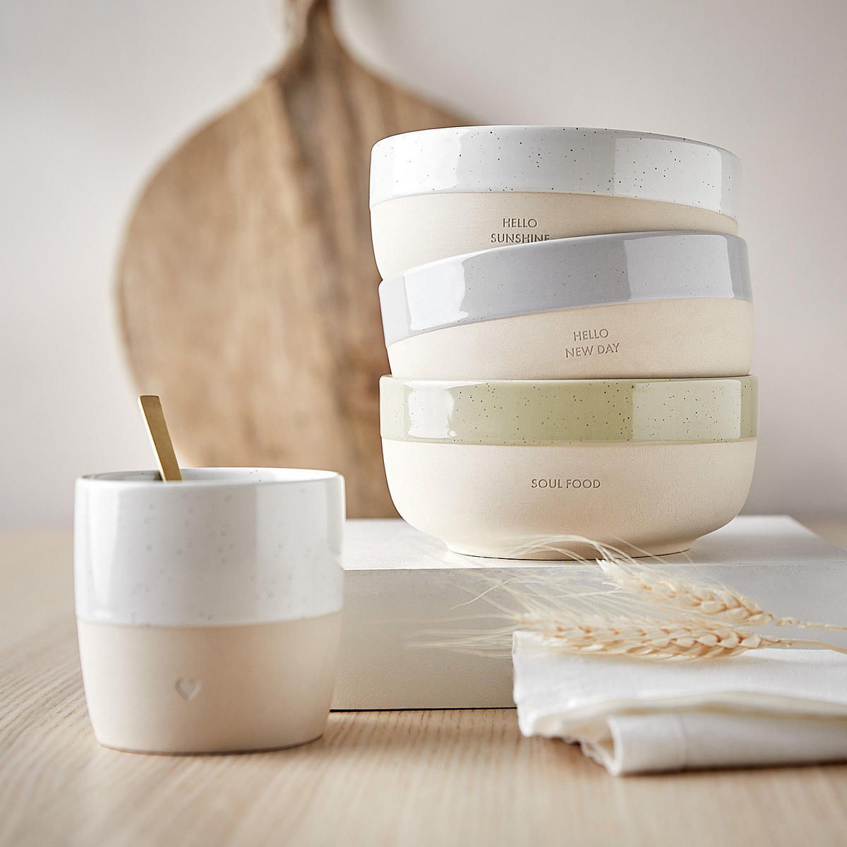TASSE BECHER Me Time 350 ml - Weiß, Keramik (0.35L) - Butlers