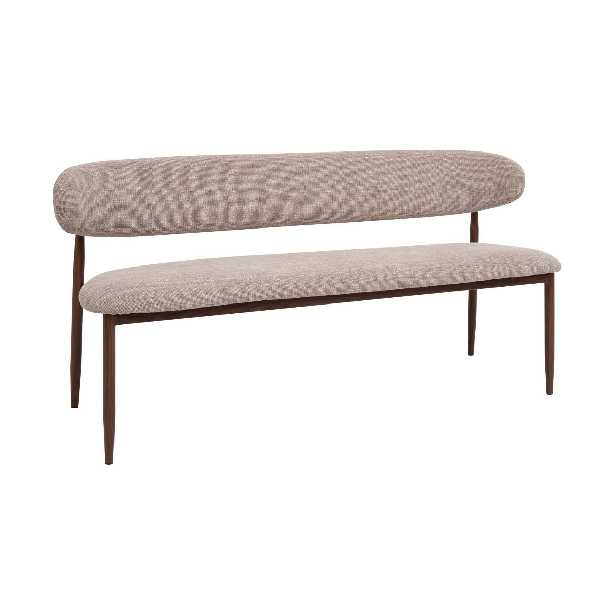 Giga Meubel Esszimmerbank Taupe 160x77x55 cm