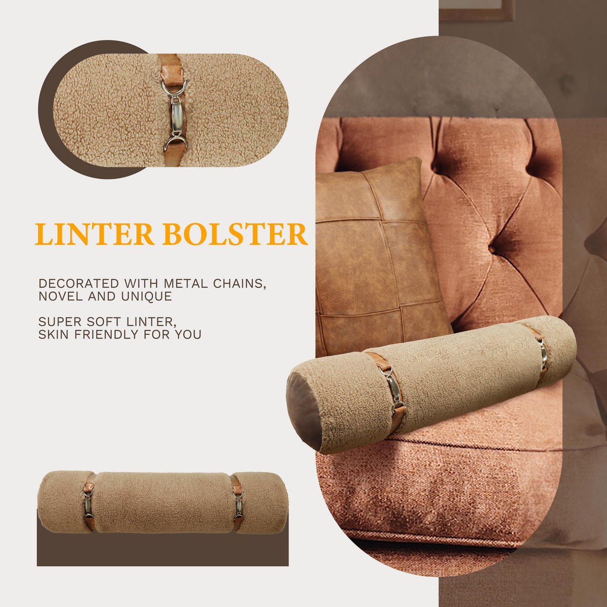 KISSENBEZUG Cord Braun 45*45cm 3er-set Moderne Mode - Braun, Textil (45/45cm) - Vercart