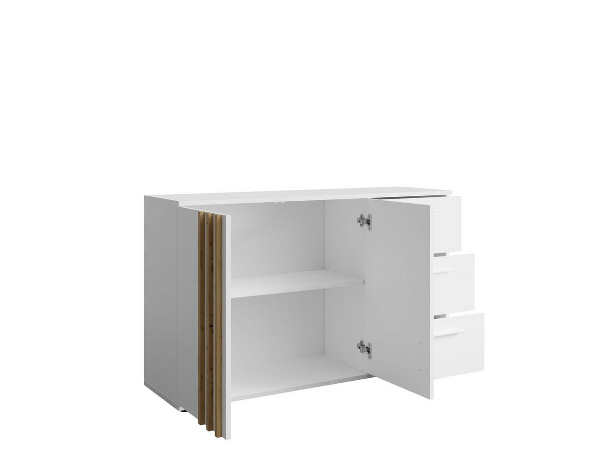 KOMMODE Weiß 120/73/35 - Weiß, Holzwerkstoff (120/73/35cm) - RAUMHIRSCH FURNITURE