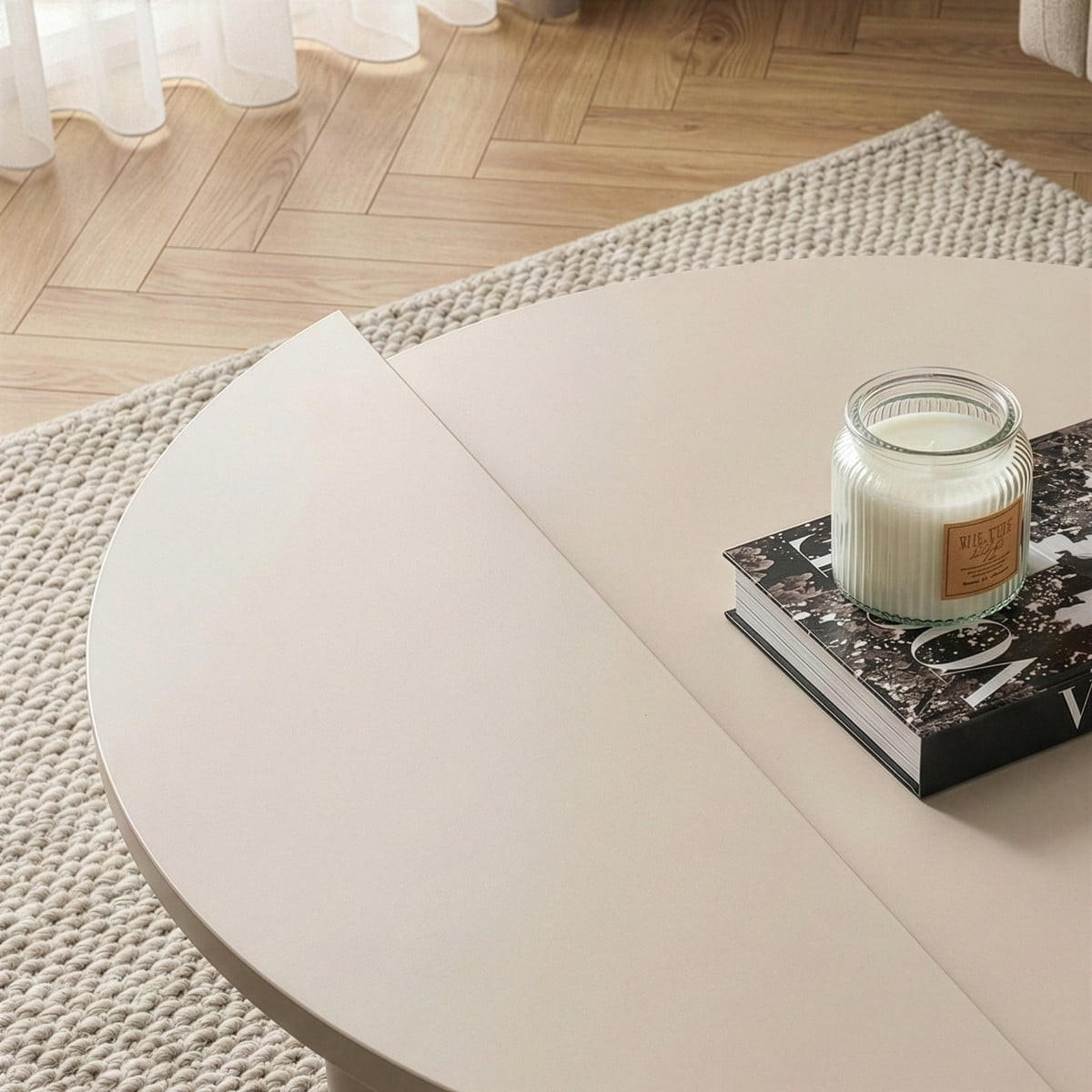 COUCHTISCH (2er-Set) orion 90/90/35 cm - Kaschmir, Holzwerkstoff (9.5/90/35cm) - Calicosy