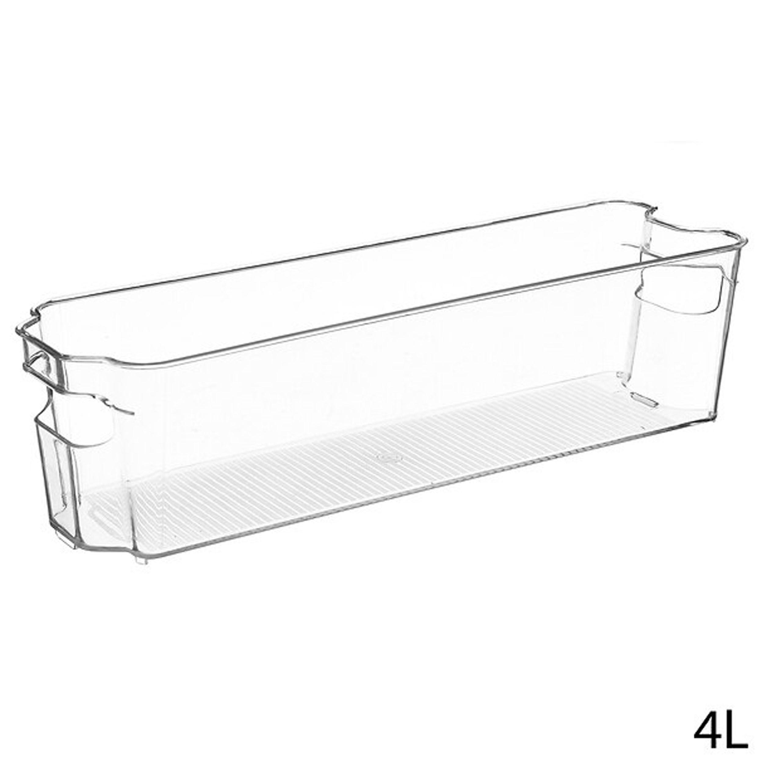 KÜHLSCHRANK-AUFBEWAHRUNGSBOX Smart Fridge, PET-Kunststoff, Transparent, 4 L - Transparent, Kunststoff (10.7/9.5/37cm) - 5five Simply Smart
