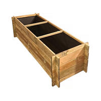 HOCHBEET/GEMÜSEBEET dhalia - Hellbraun, Holz (60/41/140cm) - Habitat Garten