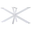 TISCHBEIN eckig 150/78/71 cm Metall Weiß - Weiß, Metall (150/71/78cm) - CLP