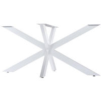 TISCHBEIN eckig 150/78/71 cm Metall Weiß - Weiß, Metall (150/71/78cm) - CLP