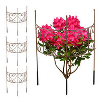 STAUDENHALTER halbrund - Bronzefarben, Metall (31/41.5/14.5cm) - Relaxdays