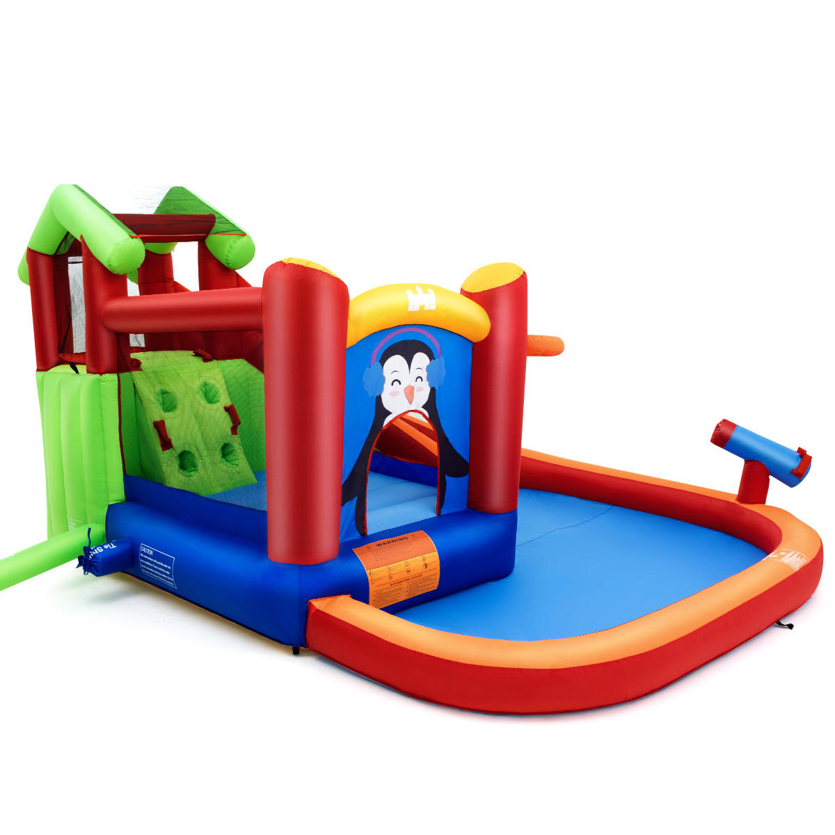 WASSERPARK 190cm Rot - Rot, Kunststoff (370/300/190cm) - COSTWAY