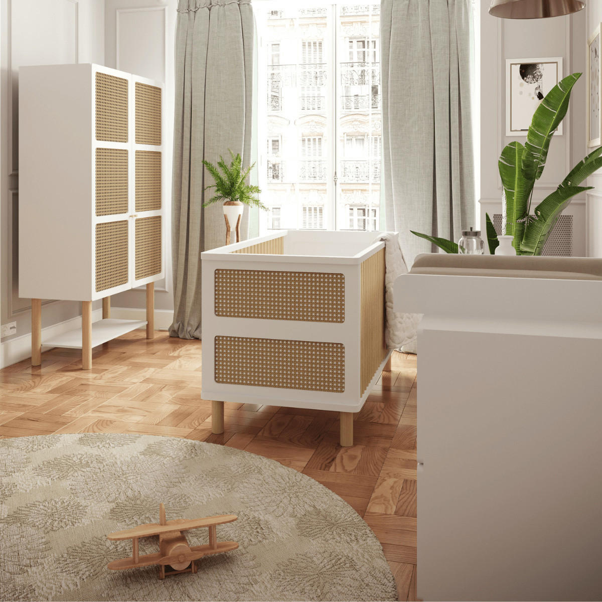 WICKELKOMMODE 2 Schubladen und 1 Regal - ochna 89,8/55,1/86,8 cm - Weiß, Holzwerkstoff (55.1/86.8/89.8cm) - Calicosy