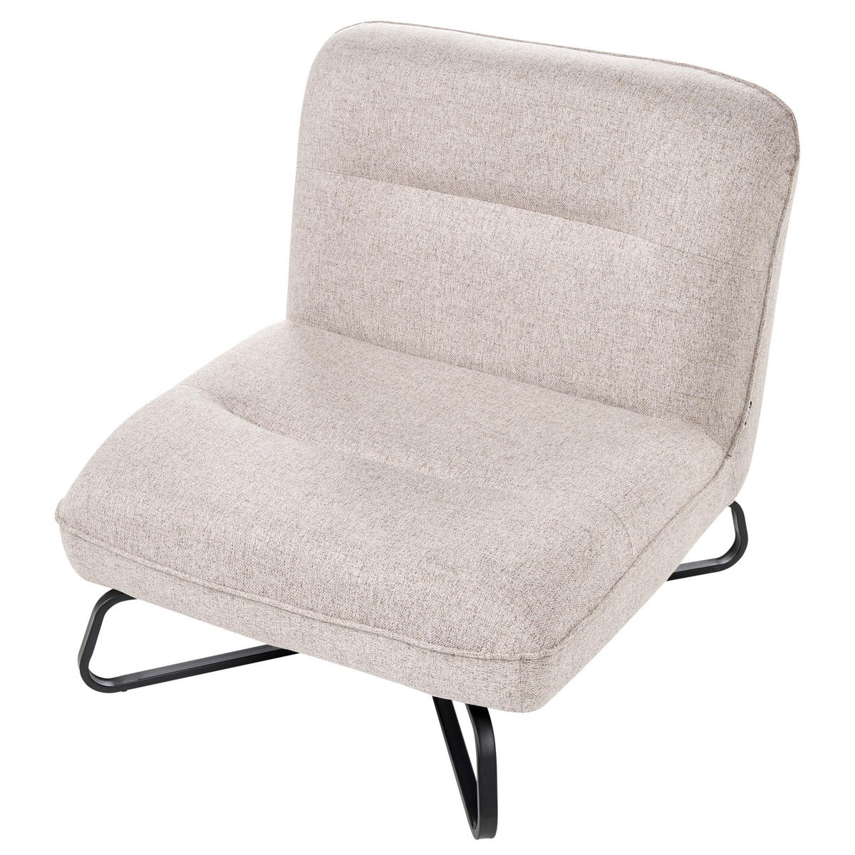 SESSEL Stoff Beige Lindal - Beige, Textil (85/85/83cm) - Beliani