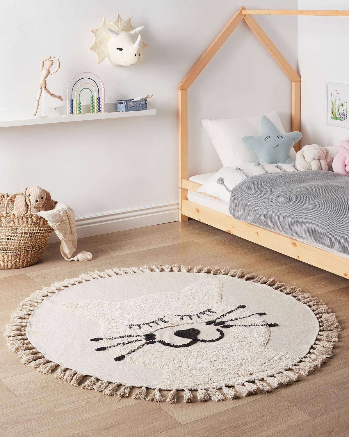KINDERTEPPICH Etseri 120/120 cm - Beige, Textil (120/120cm) - Beliani