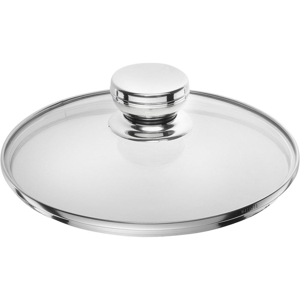 DECKEL Silber 21/21/5.5 cm PT4F0220 - Silberfarben, Glas (20cm) - Ballarini