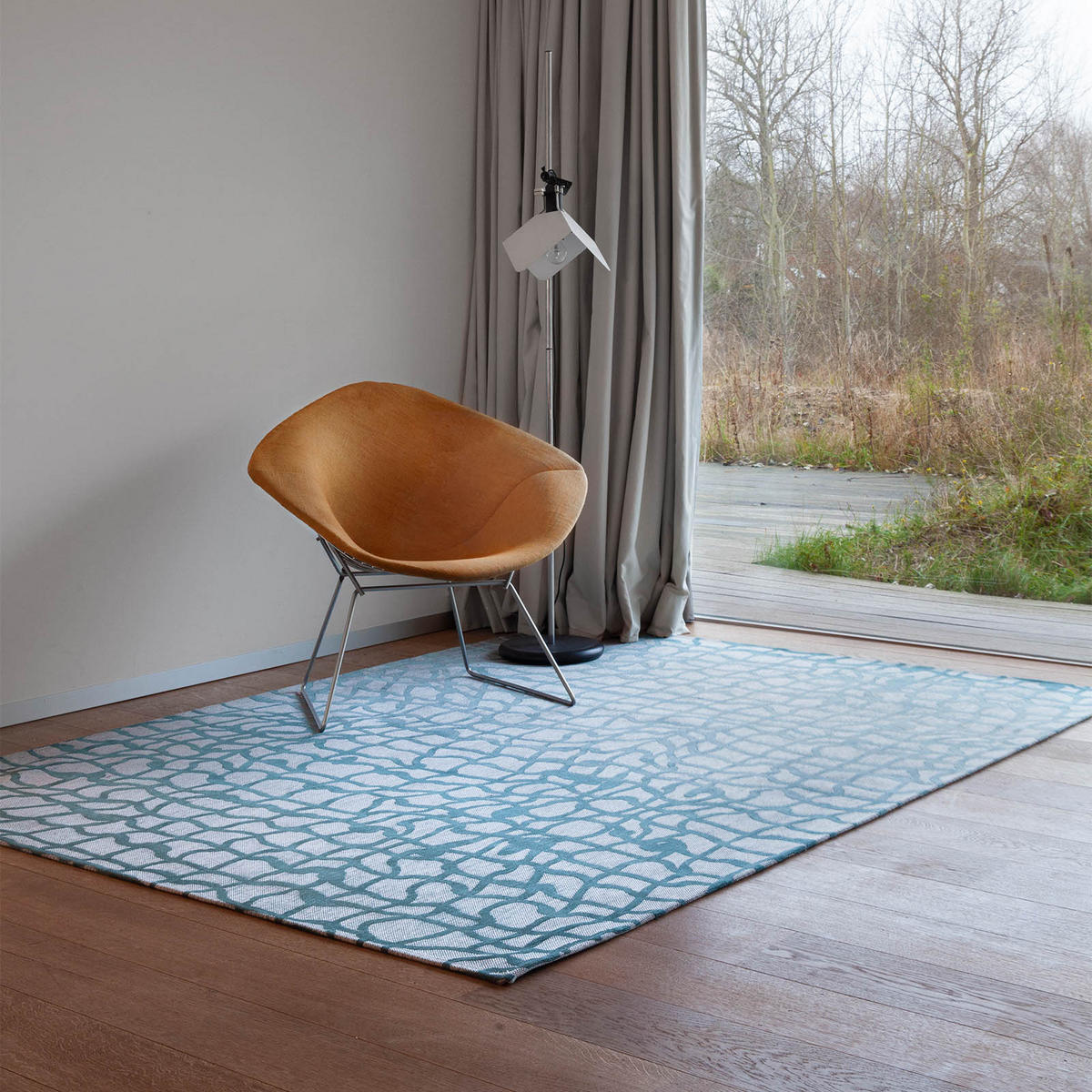 TEPPICH In-/Outdoor Flachgewebe INDIGO Blau 240 x 340 cm - Blau, Textil (240/340cm) - Novatrend