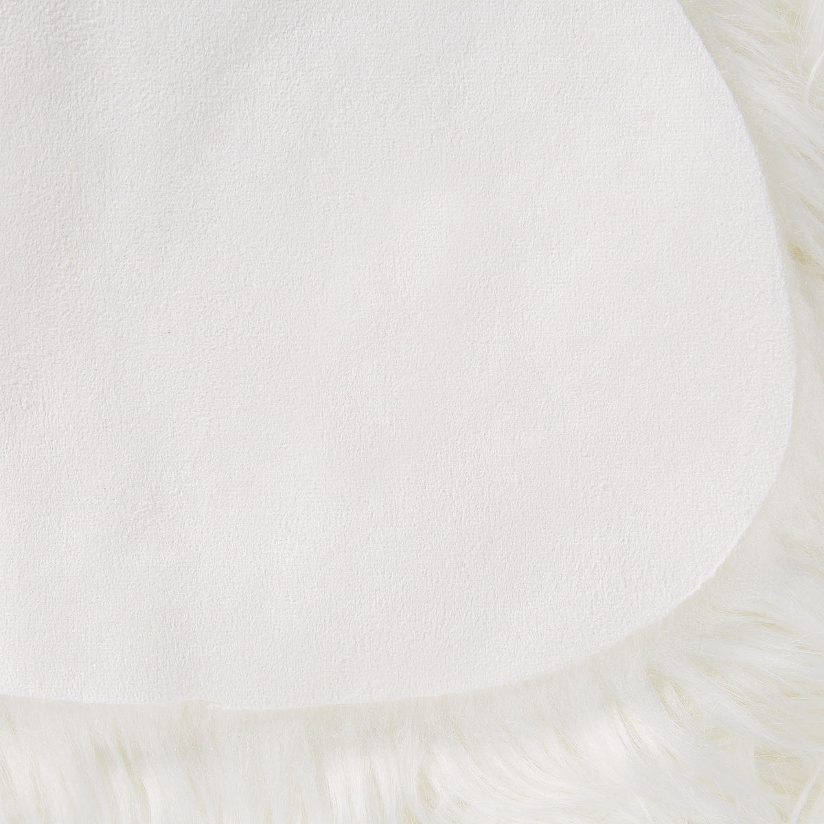 SHAGGY-KUNSTFELL-TEPPICH Mungo 88/53 cm - Weiß, Kunststoff (53/88cm) - Beliani