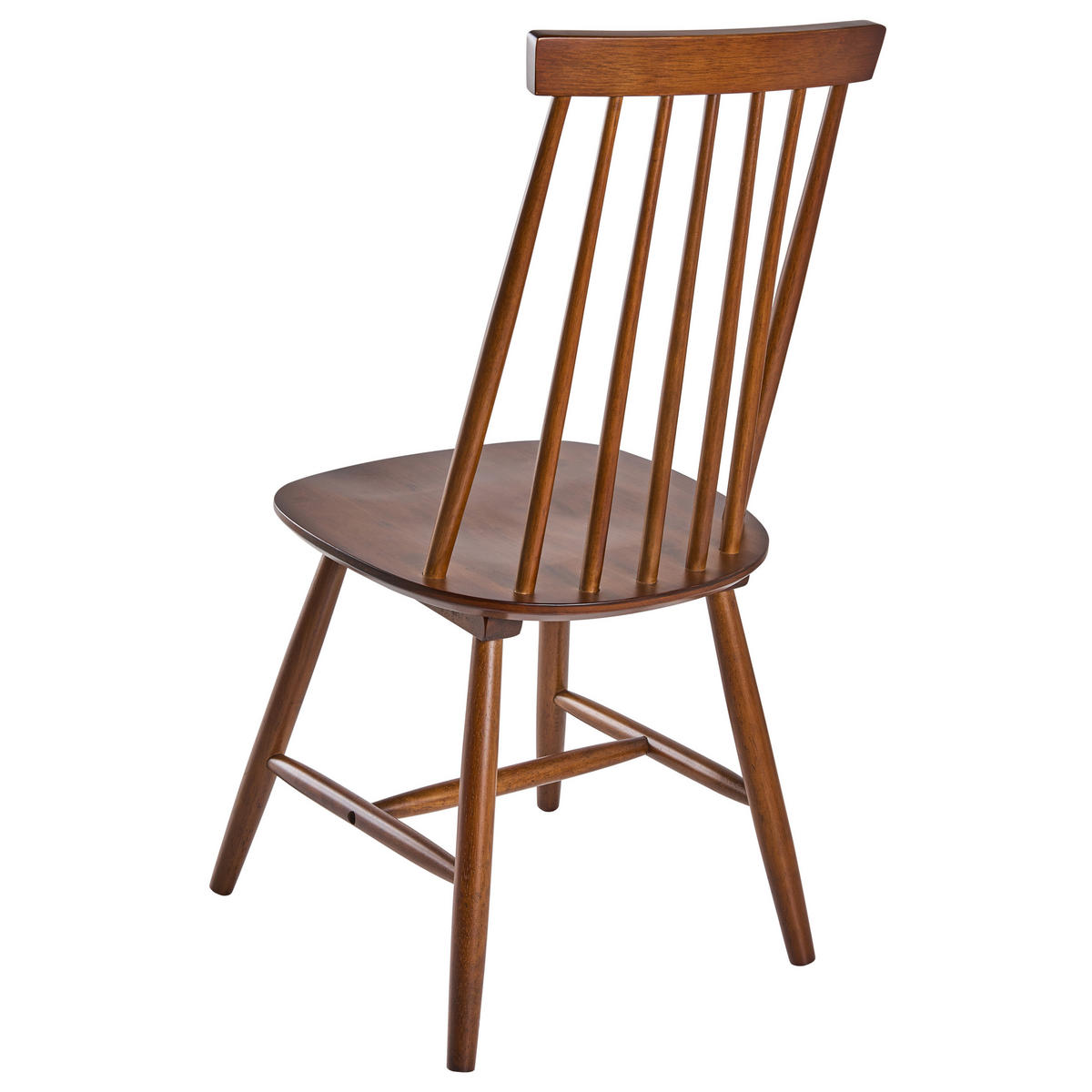 ESSZIMMERSTUHL 2er-Set Holz Braun Burbank - Braun, Holz (45/92/55cm) - Beliani