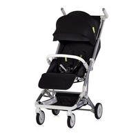 KINDERWAGEN Buggy Pocket schwarz klappbar Korb Frontbügel Sonnendach bis 22 kg - Schwarz, Metall (49/47/103cm) - Chipolino