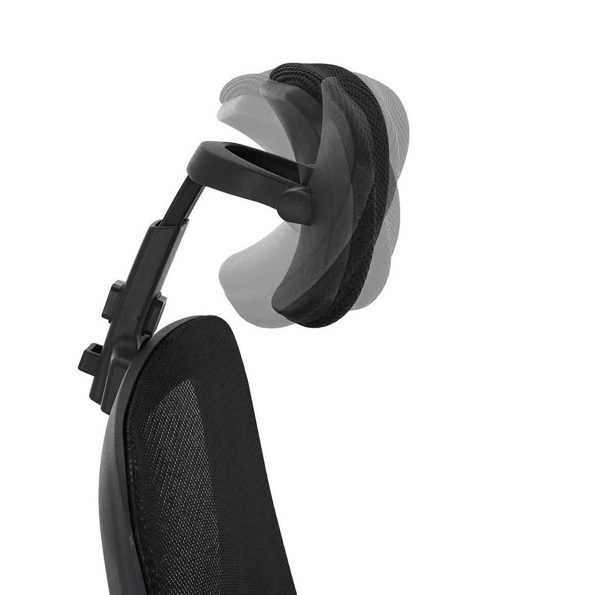 BÜROSTUHL Baltimore Schwarz - Schwarz, Kunststoff (59/123/60cm) - Juskys