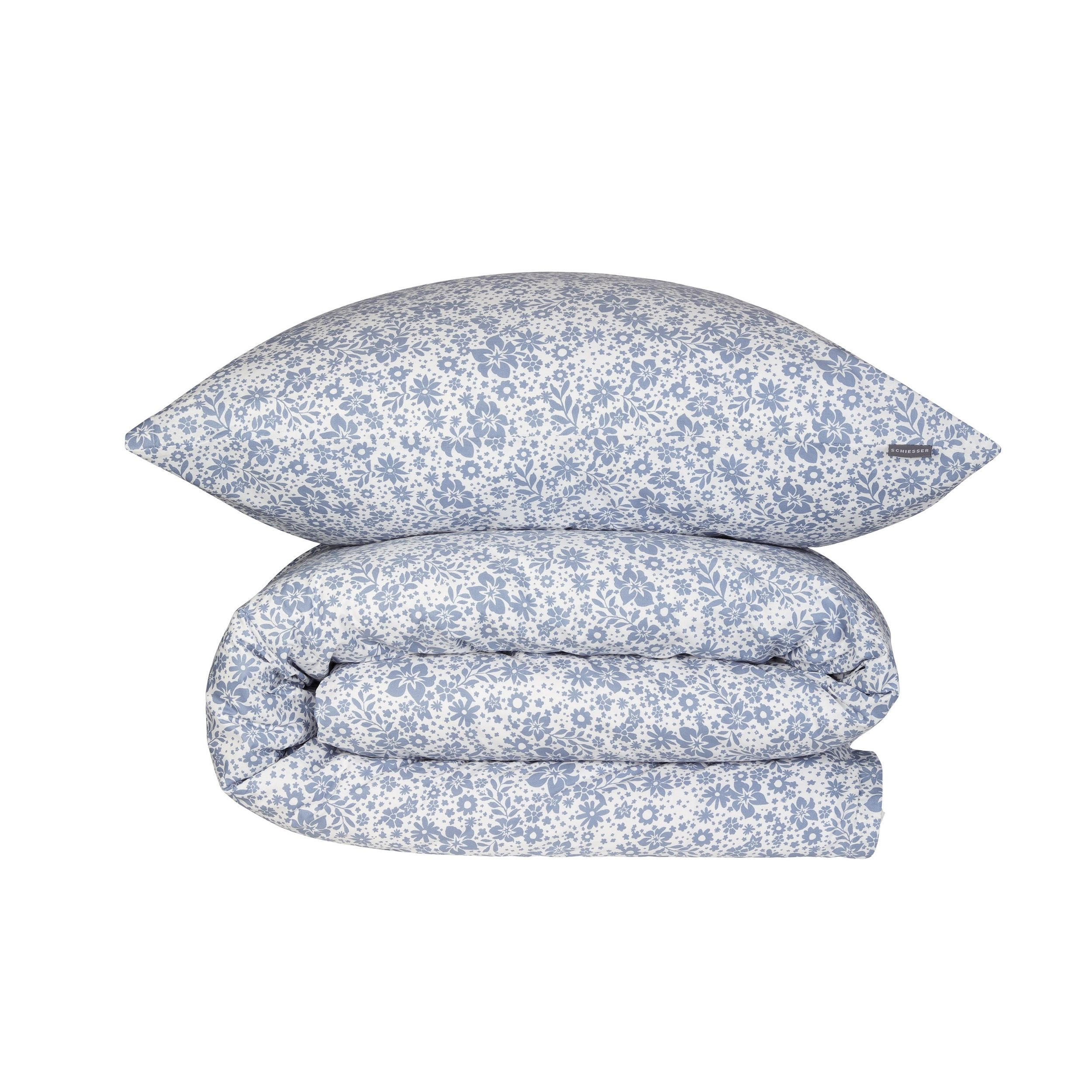BETTWÄSCHESET Flower - Renforcé - 2-teilig - 135 x 200 cm - Hellblau - Hellblau, Textil (135/200cm) - SCHIESSER