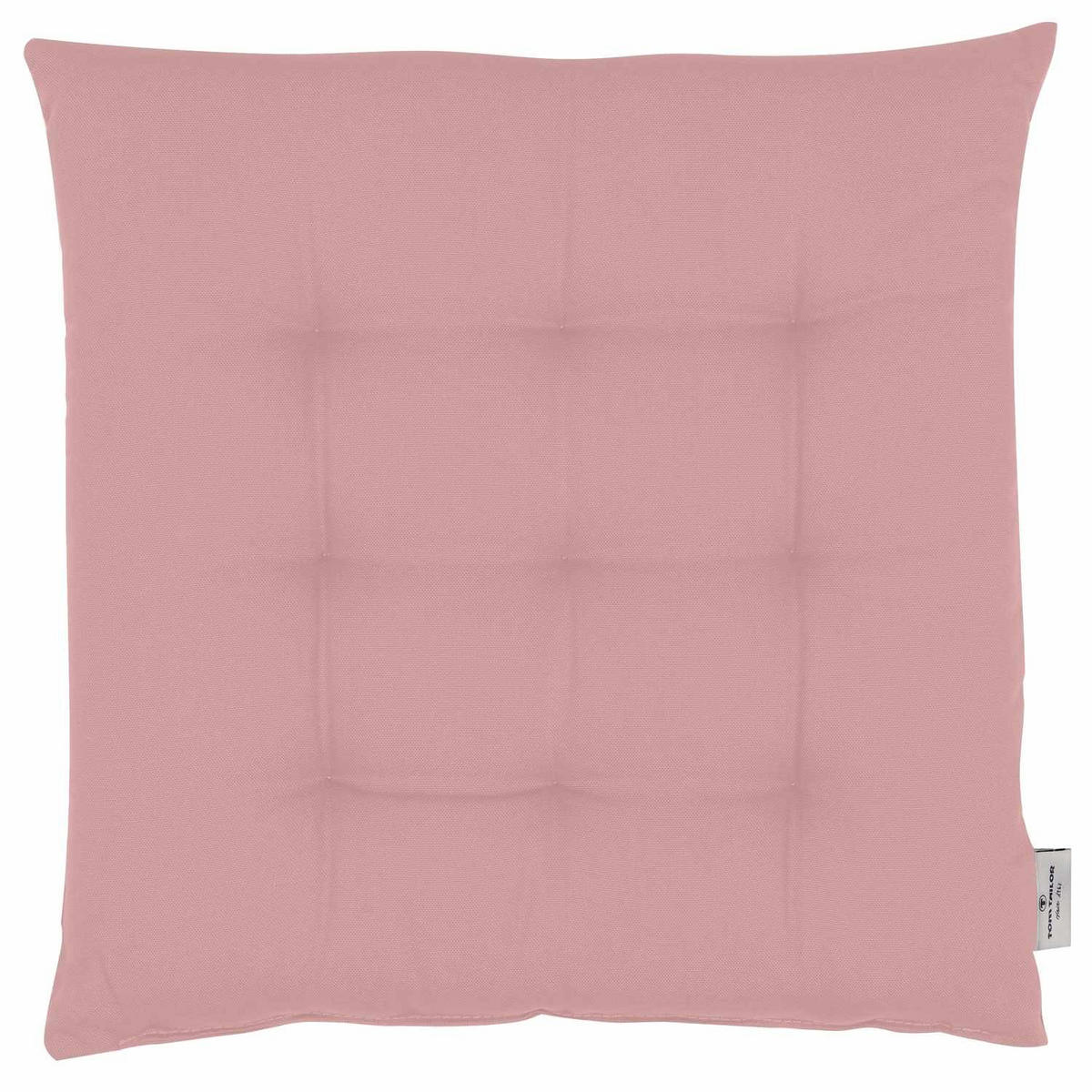 SITZKISSEN MIT 9 PUNKT-STEPPUNG DOVE - Rosa, Textil (40/40/5cm) - Tom Tailor