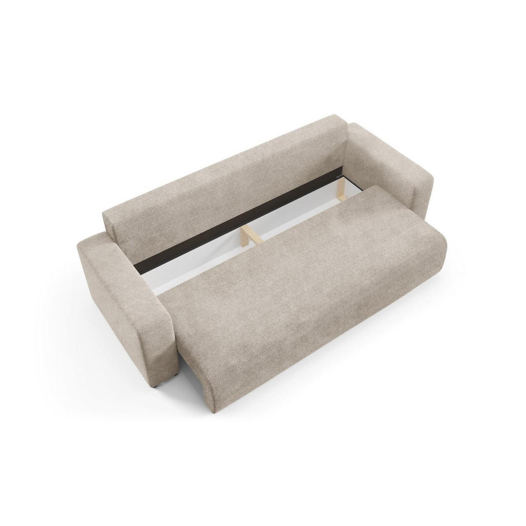 Thumbnail - Furnisell Schlafsofa, Beige, Textil, 4-Sitzer, seitenverkehrt montierbar, 247x88x93 cm, Wohnzimmer, Sofas & Couches, Sch...