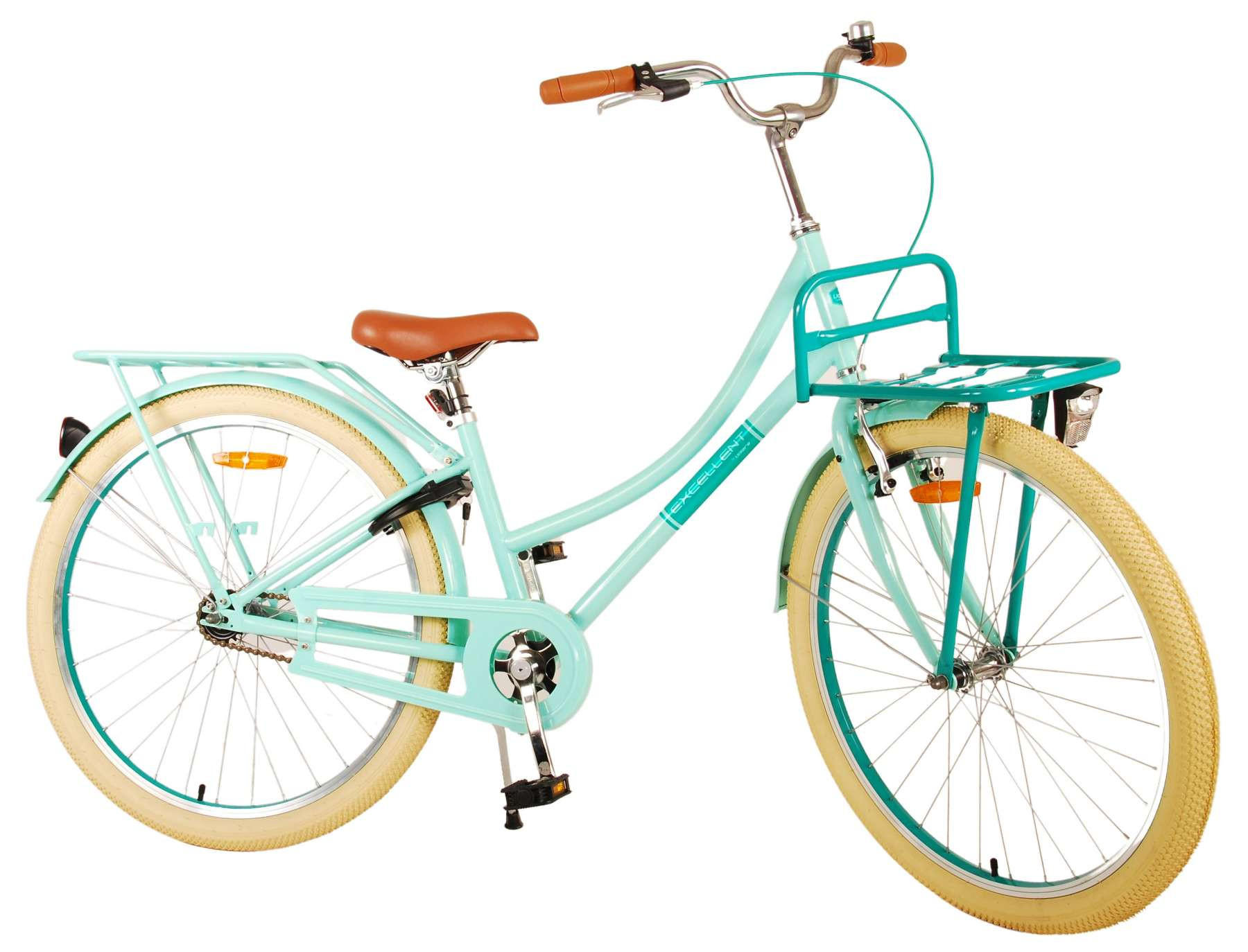 KINDERFAHRRAD Excellent - Mädchen - 26 Zoll - Rücktritt + Handbremse - Grün - Grün, Metall (77cm) - TPFSports