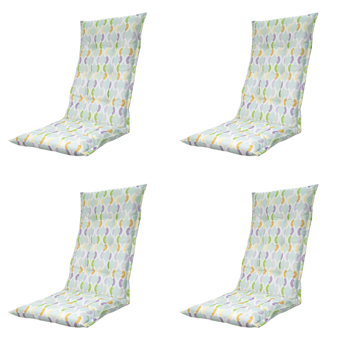 GARTENSTUHLKISSEN Trivia 123/50 cm 4er-Set - Multicolor, Textil (50/7/123cm) - Madison