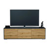 TV-BOARD Elena, Lowboard mit Push-to-Open, Made in Germany, Moderner Fernsehschrank, Anthrazit matt/Eiche Evoke (152,5 x 43 x 37 cm) - Eiche Wotan, Holzwerkstoff (152.5/43/37cm) - InnoFurn