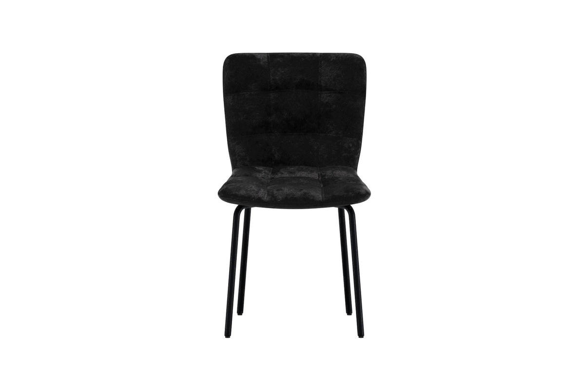 ESSZIMMERSTUHL Eda 2er Set - Schwarz, Metall (52/80/45cm) - kommodly
