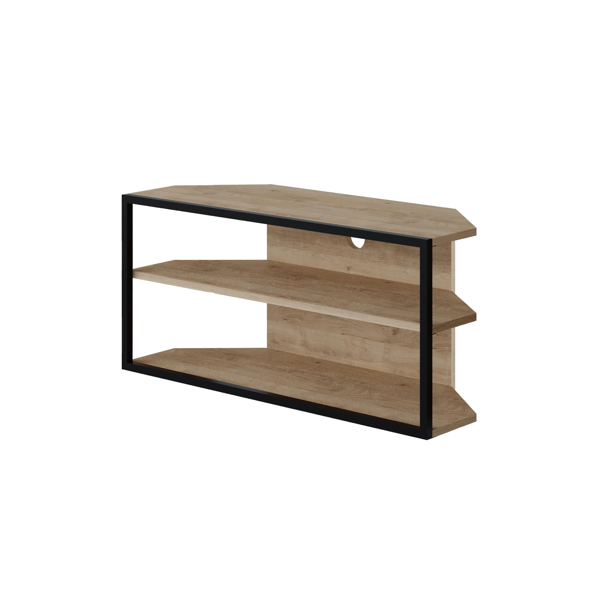 LOWBOARD Echo Eiche 98/45/37 cm - Eichefarben, Holzwerkstoff (98/45/37cm) - Decortie