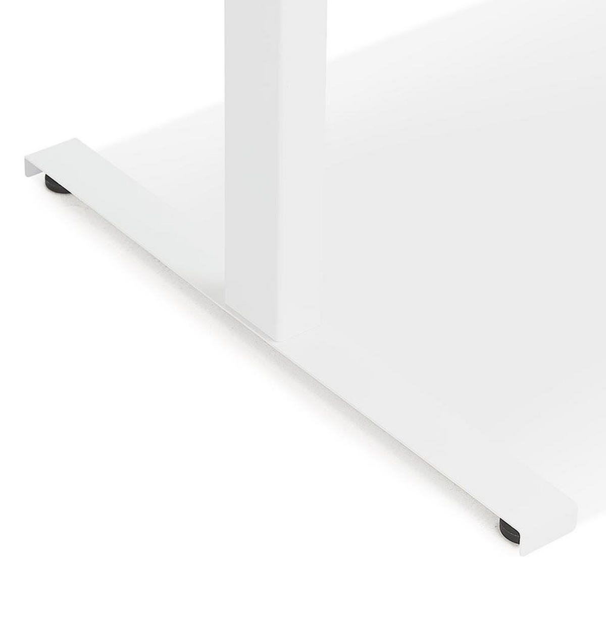 SCHREIBTISCH Höhenverstellbar Elektrisch Ergonomisch SIVANO, Beige-Weiß 150x70x128 cm - Beige/Weiß, Holzwerkstoff/Metall (70/150/128cm) - KADIMA DESIGN