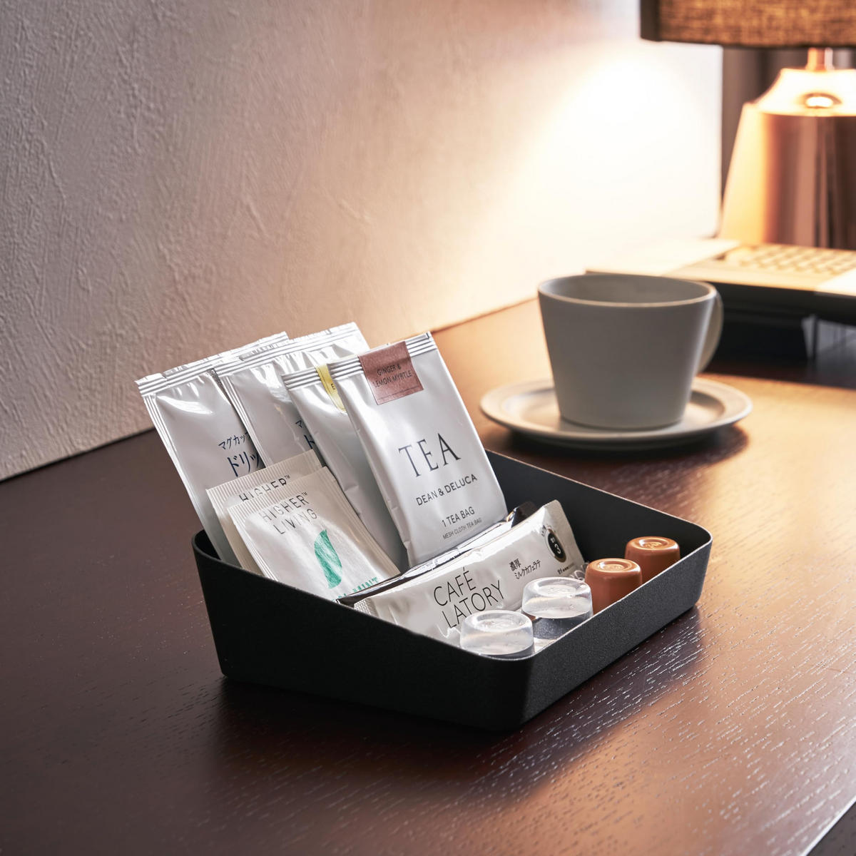 AUFBEWAHRUNGSSCHÜSSEL Tower 4220 schwarz 5/17,5/13,5 cm - Schwarz, Metall (17.5/5/13.5cm) - Yamazaki